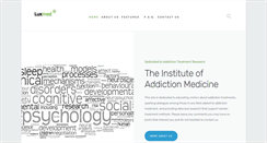 Desktop Screenshot of instituteaddictionmedicine.org
